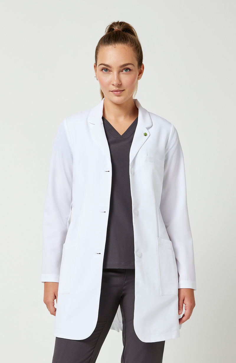 Healing Hands Women's Fiona Mid-Length Three-Pocket Lab Coat