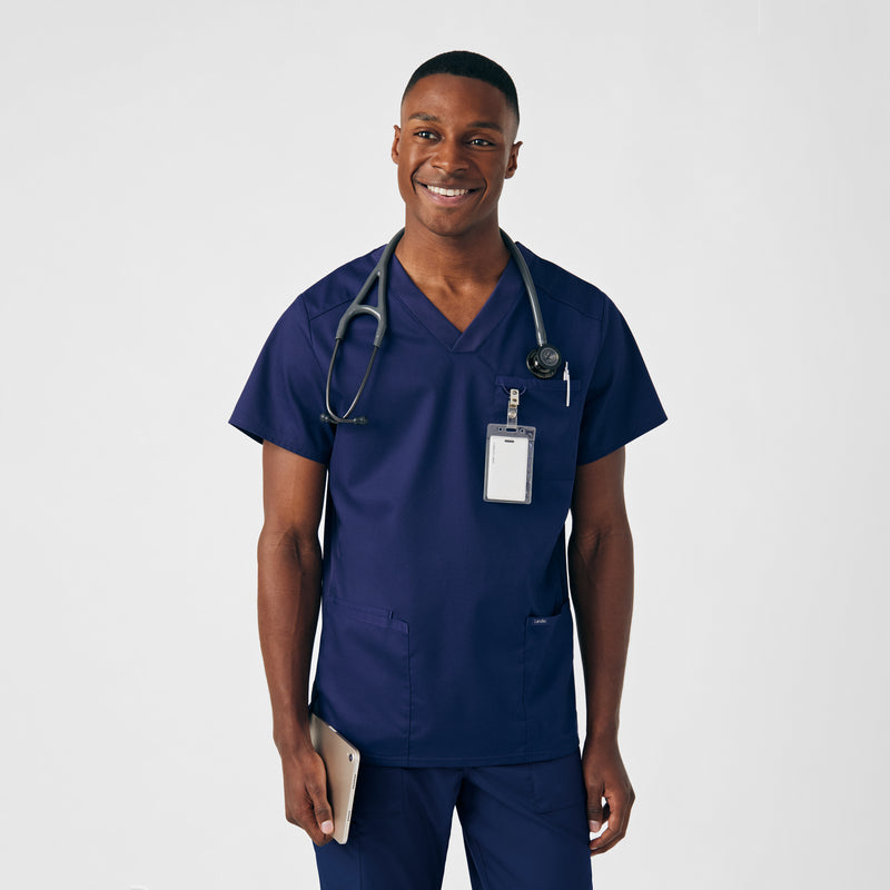 Landau Men's ProFlex Four-Pocket V-Neck Top