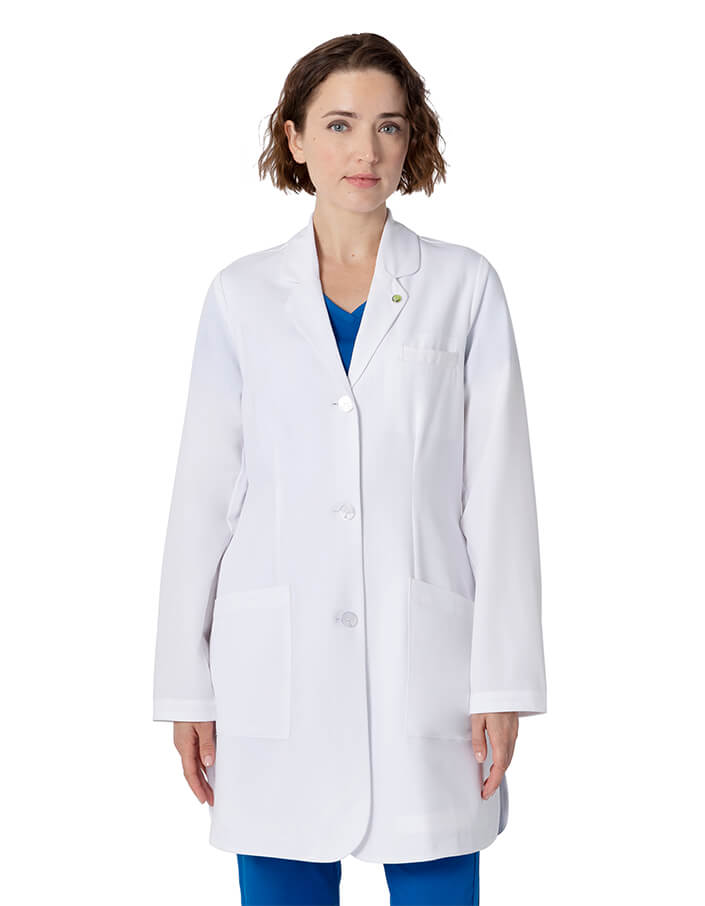 Healing Hands Womenss Mid-Length Three Pocket Fiona Lab Coat – scrubz.com